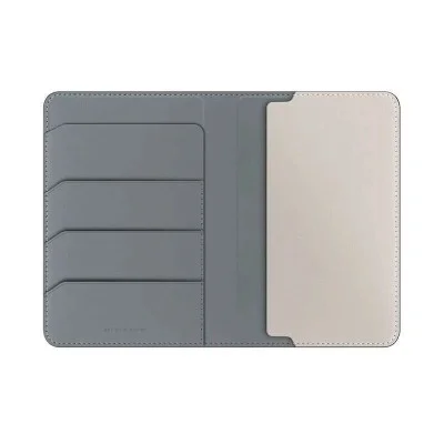 Holder Passport With Rfid-Blocking Uniq Belmont - Lichen/Ivory